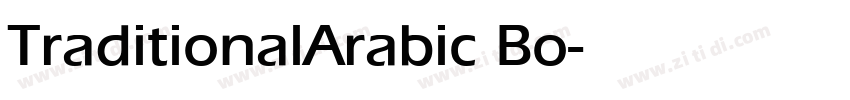 TraditionalArabic Bo字体转换